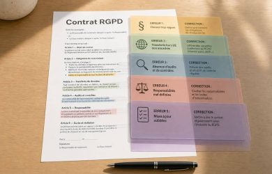 5 erreurs courantes dans les contrats RGPD