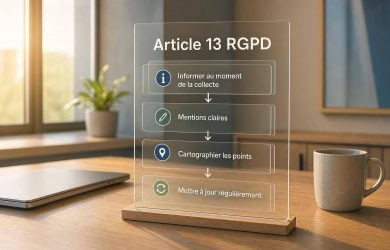 Comment respecter l'article 13 RGPD